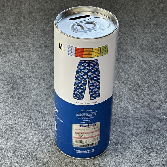 SWAG Corona Extra Blue Beer Piggy Bank / Coin Vault Bank Storage Canister 8” T - Picture 2 of 4